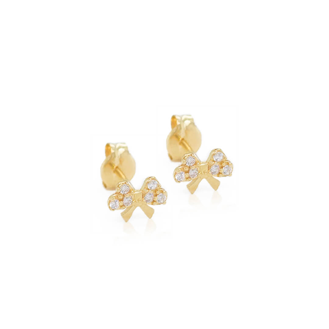 GURHAN Boucle Gold Short Drop Earrings, Small Stone Cluster on Wire Ho